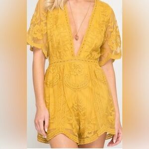 NWT Wild Honey shorts romper